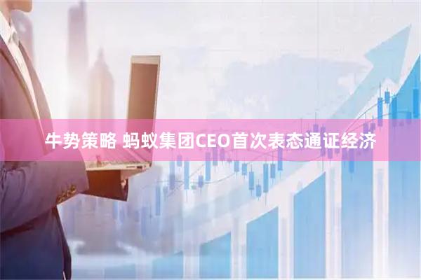 牛势策略 蚂蚁集团CEO首次表态通证经济