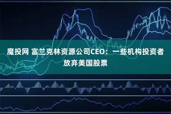 魔投网 富兰克林资源公司CEO：一些机构投资者放弃美国股票