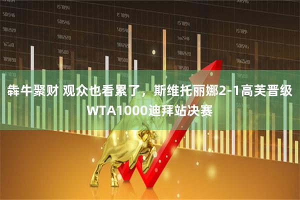 犇牛聚财 观众也看累了，斯维托丽娜2-1高芙晋级WTA1000迪拜站决赛