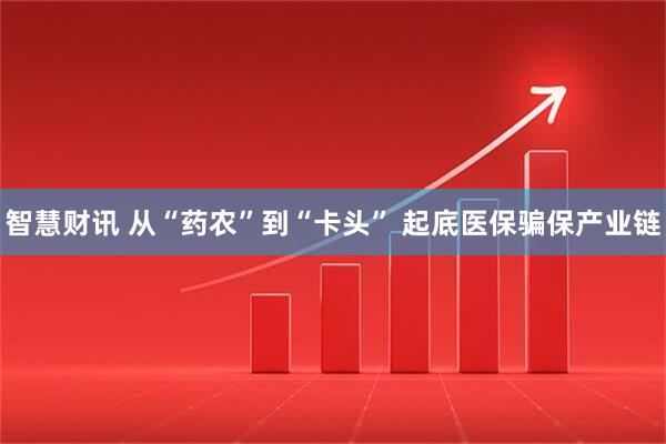 智慧财讯 从“药农”到“卡头” 起底医保骗保产业链